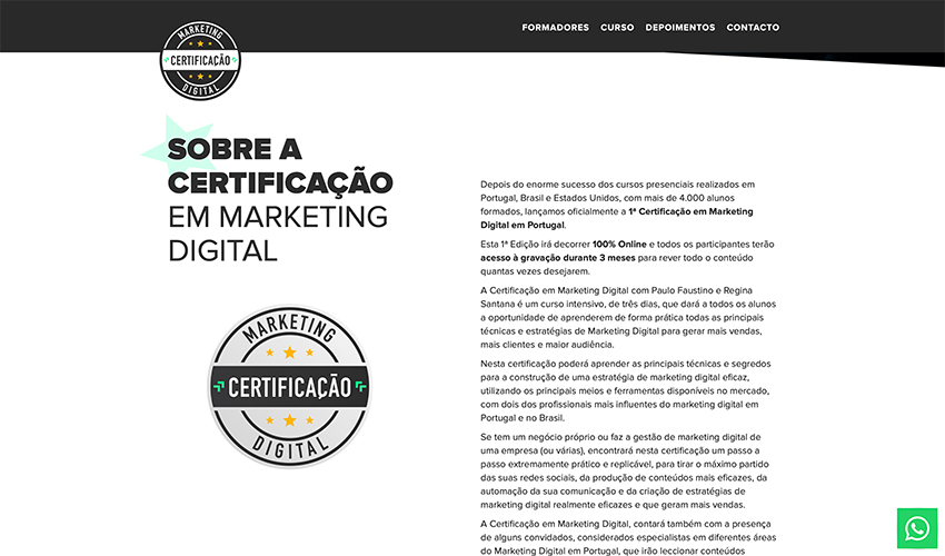 Certificação em Marketing Digital